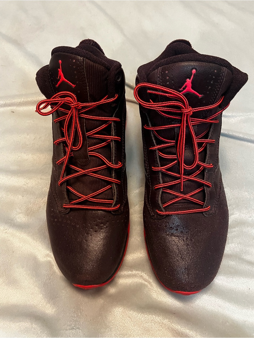 Jordan Men's High-Top Sneakers in Black and Red